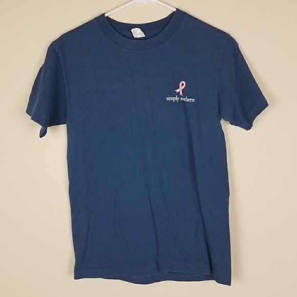 Simply Southern Collection Breast Cancer T-shirt - Picture 1 of 7